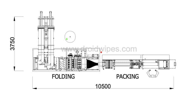 UT FL4 WET WIPES MACHINE - UT-FL4 Cross fold Wet Wipes Machine (5-40Wipes/pack)