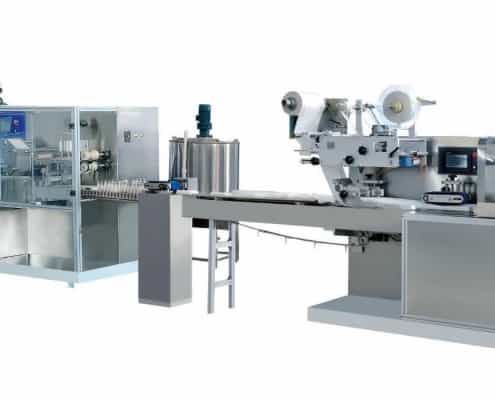 DH 6F Linea di produzione automatica di salviettine umidificate 495x400 - Insaccatrice di salviettine umidificate multipack DH-MP80