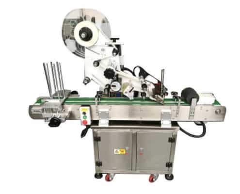 DH L25 Automatische Etikettiermaschine 495 x 400 – UT-LM70 Roboter-Deckelapplikator für Feuchttücher (Verschließmaschine)