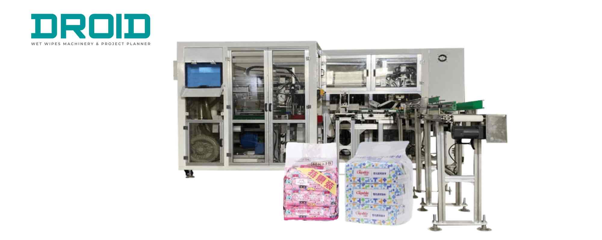 DH MP80 Automated Multipack Wet Wipes Bagging Machine - Wet Wipes Machine Products