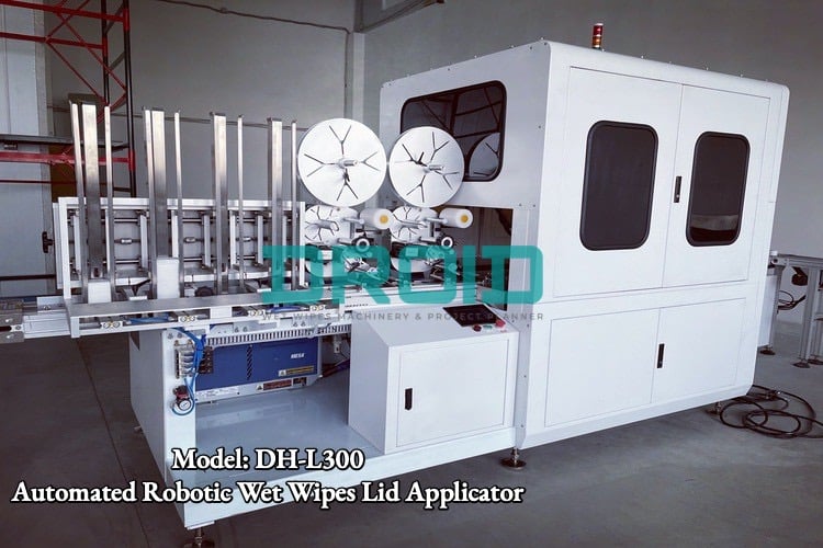 Robotic Wet Wipes Lid Applicator - Show Room & Service Center in Europe