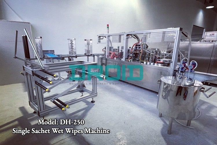 Single Sachet Wet Wipes Machine  - Show Room & Service Center in Europe