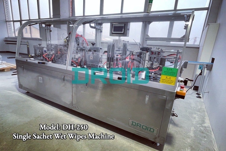 Single Sachet Wet Wipes Machine 2 - Show Room & Service Center in Europe