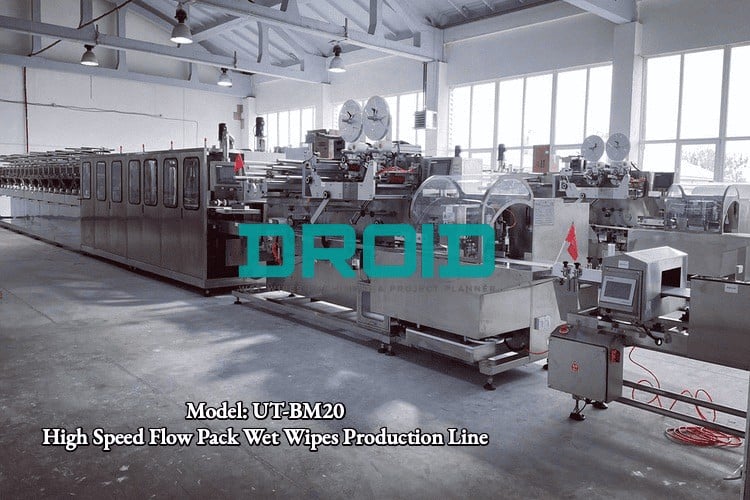 Wet Wipes Machine DROID 3 - Show Room & Service Center in Europe