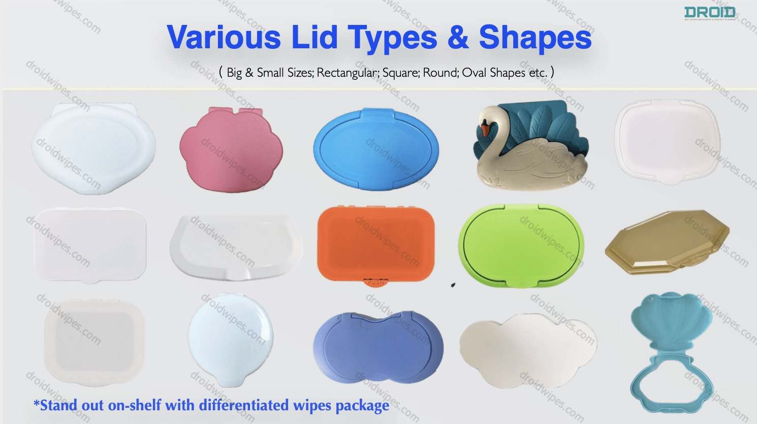 Flip Top Wet wipes cap plastic lid - Plastic Lid for Wet Wipes