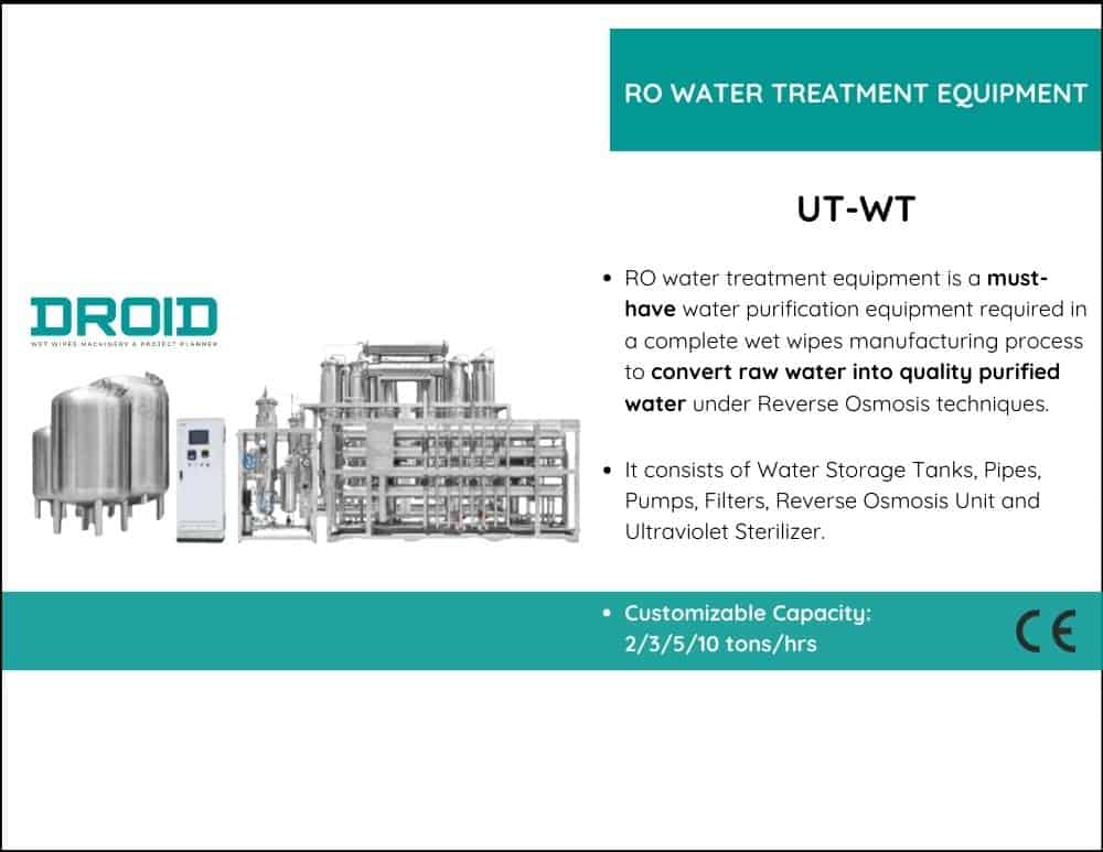 RO水処理装置 UT WT - ポートフォリオ | ウェットワイプマシン