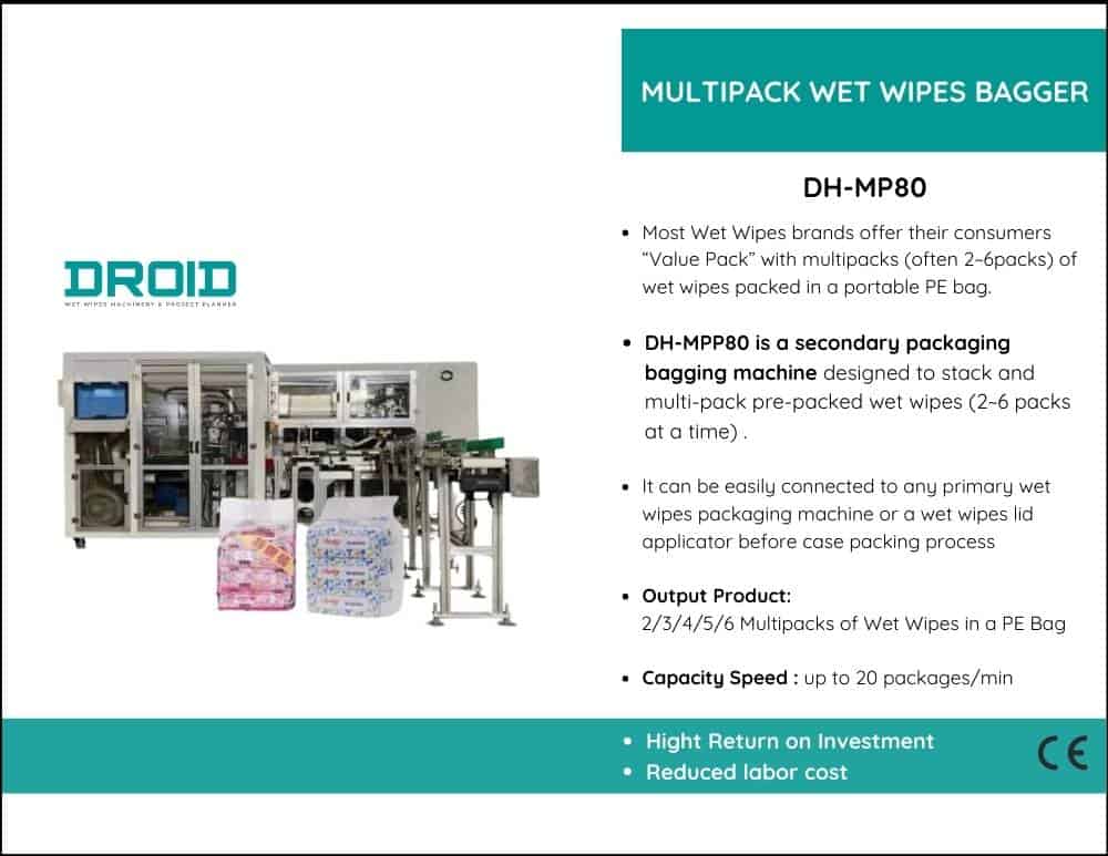 Wet Wipes Secondary Packaging Process DH MP80 - Essential Equipment and Supplies Needed for Wet Wipes Production