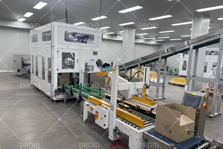 UT C300 Robotic Case Packer for Wet Wipes Production DROID 2024 - UT-C300 Robotic Case Packer for Wet Wipes Production