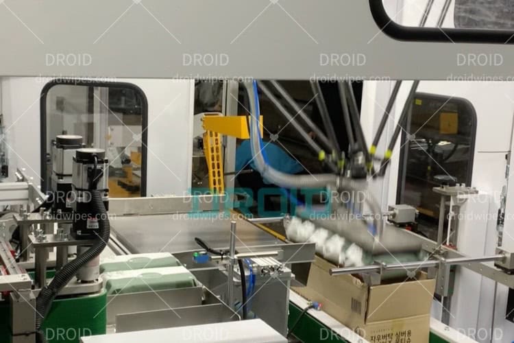 case packer for wet wipes  DROID 1 - UT-C300 Robotic Case Packer for Wet Wipes Production