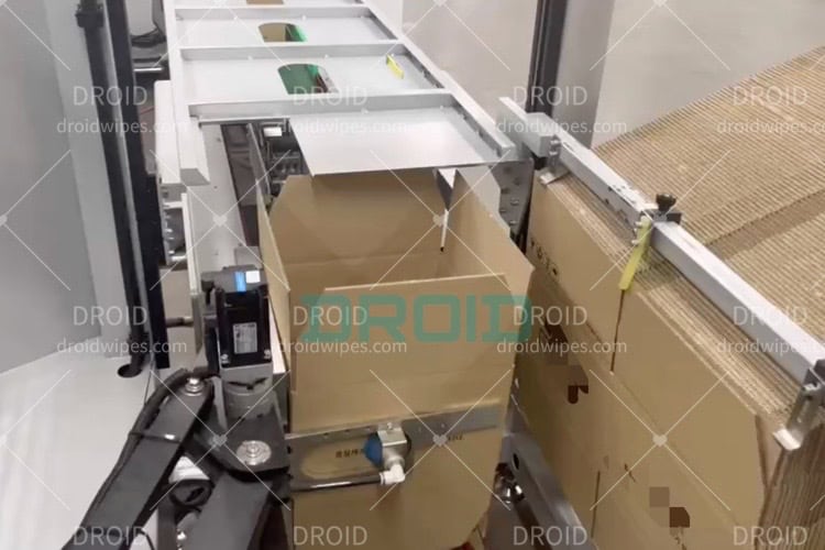 case packer for wet wipes  DROID 2 - UT-C300 Robotic Case Packer for Wet Wipes Production