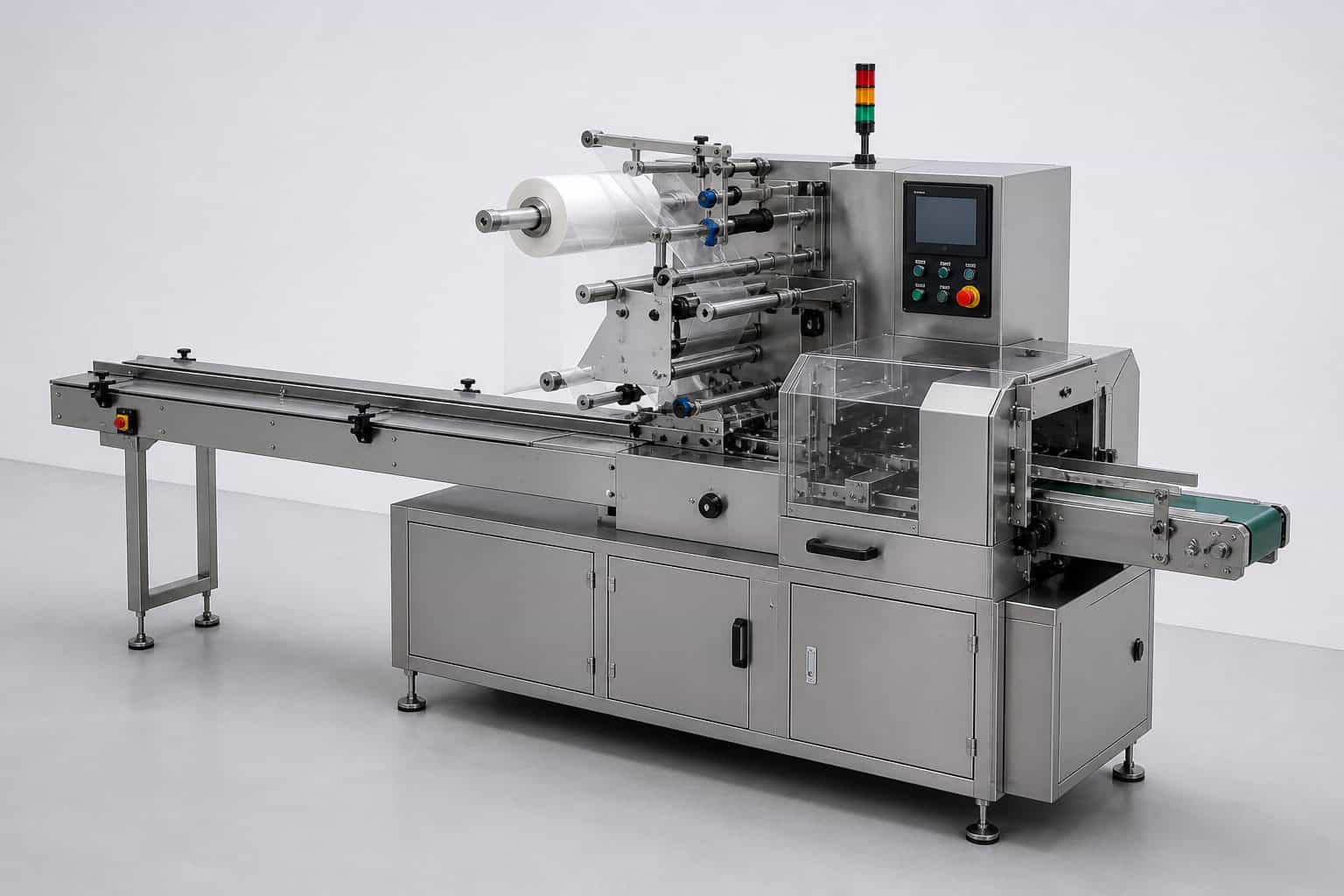 Flow pack baby wipes machine
